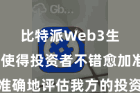 比特派Web3生态  这使得投资者不错愈加准确地评估我方的投资风险和薪金