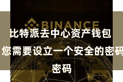 比特派去中心资产钱包 您需要设立一个安全的密码